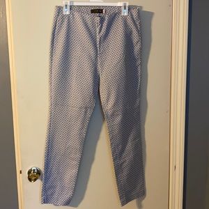 Crosby Ladies light grey dress pants with white dots